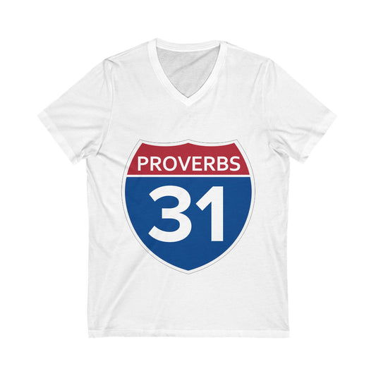 Proverbs 31 Inspirational V-Neck Tee